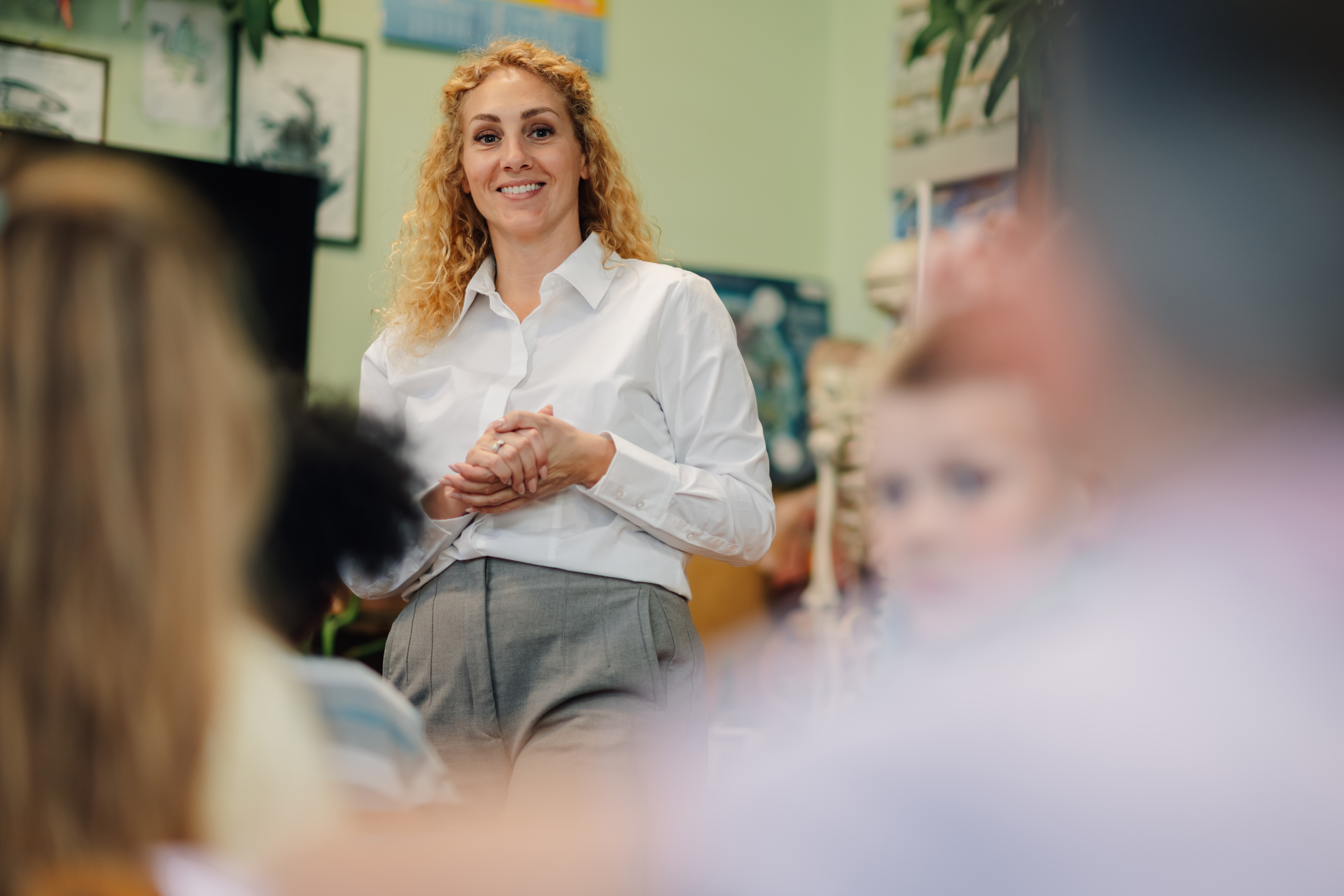 Docent verteld afbeelding